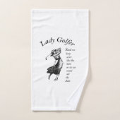 Lady Golfer Handtuch (Handtuch)