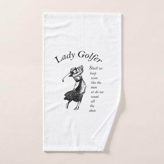 Lady Golfer Handtuch (Handtuch)