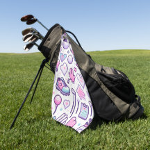 Lady Golfer Icon Pink 