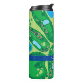 Lady Golfer Image Personalisiert Thermal Tumbler Thermosbecher (Nach links gedreht)