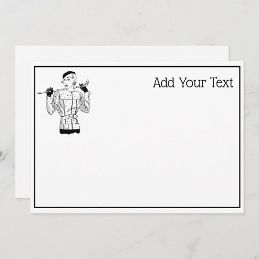 Lady Golfer mit Golf Club der 30er Jahre (Vorne/Hinten)