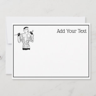 Lady Golfer mit Golf Club der 30er Jahre