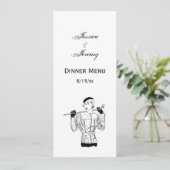 Lady Golfer mit Golf Club der 30er Jahre Einladung (Stehend Vorderseite)