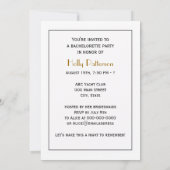 Lady Golfer mit Golf Club der 30er Jahre Einladung (Rückseite)