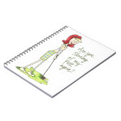 Lady Golfer Notizblock (Linke Seite)