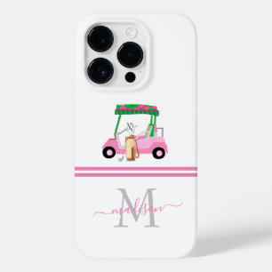 Lady Golfer Personalisiert Monogram Name Case-Mate iPhone 14 Pro Hülle
