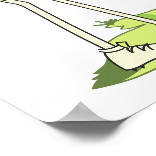 Lady Golfer Poster (Ecke)