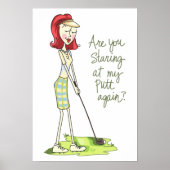 Lady Golfer Poster (Vorne)