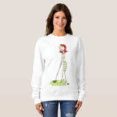 Lady Golfer Sweatshirt (Vorne ganz)