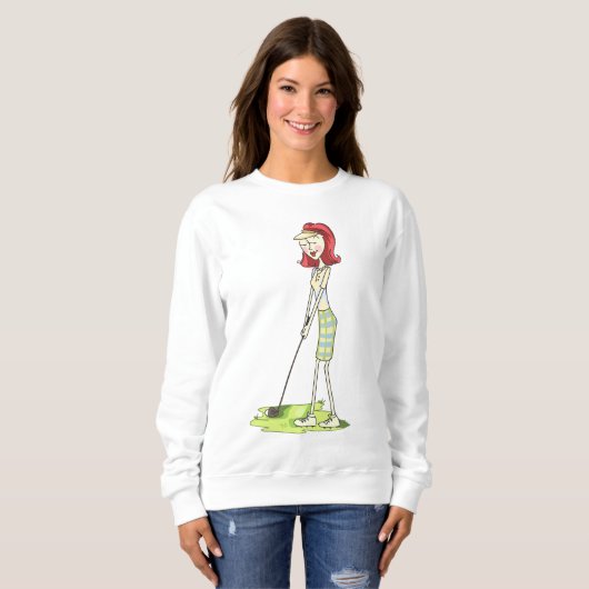 Lady Golfer Sweatshirt (Vorne ganz)
