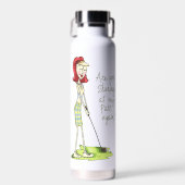 Lady Golfer Trinkflasche (Vorne)