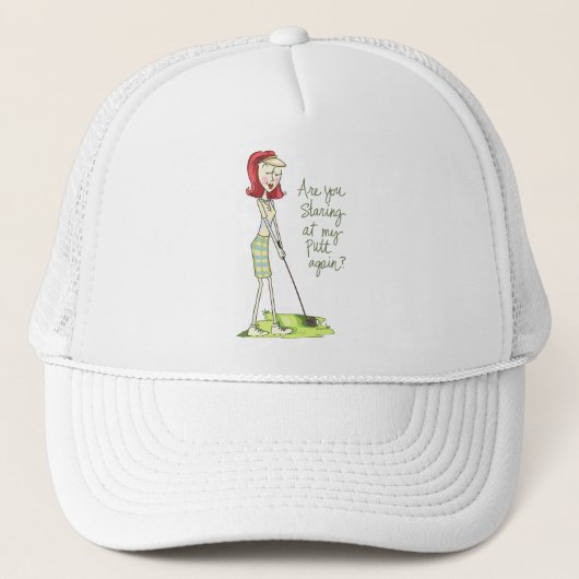 Lady Golfer Truckerkappe (Vorderseite)