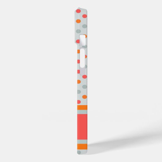 Lady Golfer Unique Polka dots Monogramm Case-Mate iPhone Hülle (Rückseite / Links)