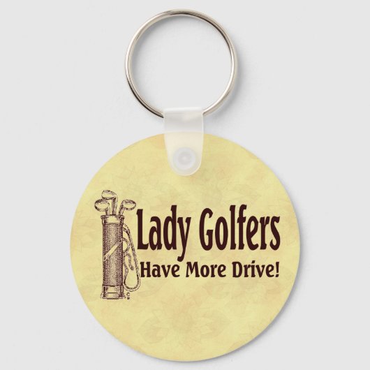 Lady Golfers Schlüsselanhänger (Vorderseite)