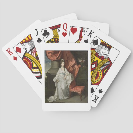 Lady Grant, Ehefrau von Sir James Grant, Bt., 1770 Spielkarten (Rückseite)