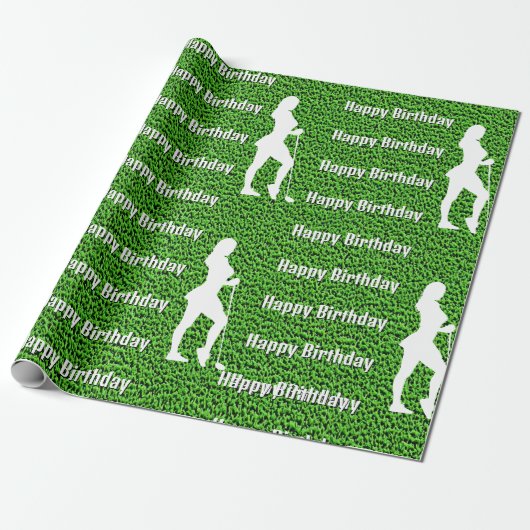 Lady Green Wrapping Paper Geschenkpapier (Ungerollt)