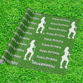 Lady Green Wrapping Paper Geschenkpapier