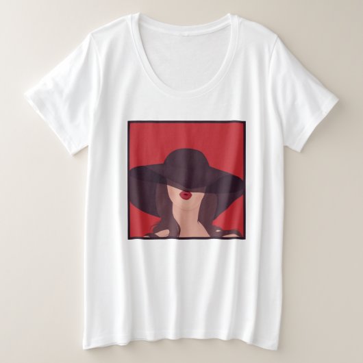 Lady Große Größe T-Shirt (Design vorne)