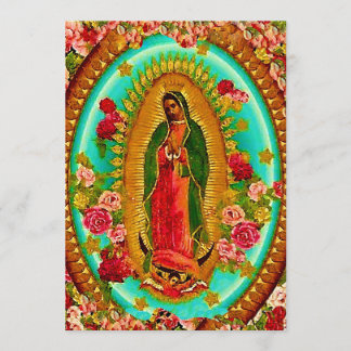 Lady Guadalupe Mexikanische St. Jungfrau Mary Einladung