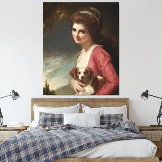 Lady Hamilton als Nature Romney Leinwand Art (Insitu (Schlafzimmer))