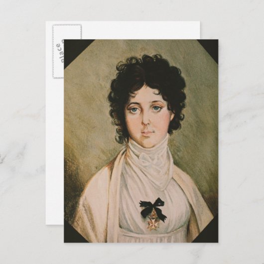 Lady Hamilton Postkarte (Vorne/Hinten)