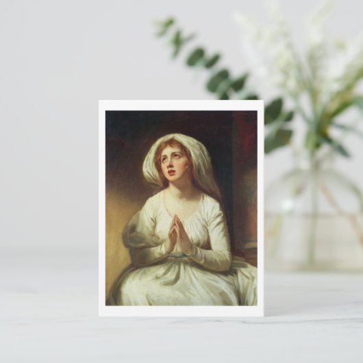 Lady Hamilton Praying Postkarte (Stehend Vorderseite)