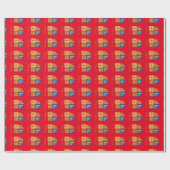 Lady Hampton Packpapier glänzend rot (Flach)