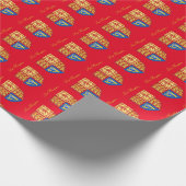 Lady Hampton Packpapier glänzend rot (Ecke)
