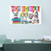 Lady HAPPY RETIREMENT BANNER (Messeveranstaltung)