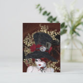 Lady Hatter Postkarte (Stehend Vorderseite)