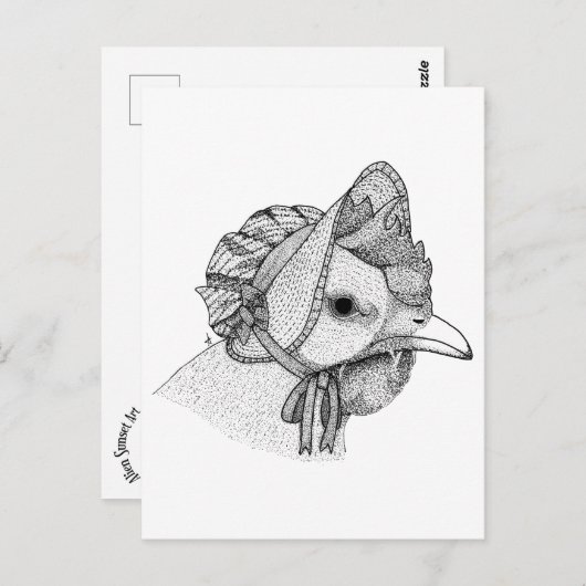 Lady Henrietta Postkarte (Vorne/Hinten)