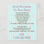 Lady House Keeper Maid Janitorial Cleaning Service Flyer (Hinten)