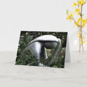 Lady im Garten Karte (Gelbe Blume)