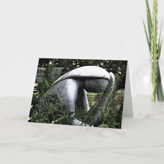 Lady im Garten Karte (Vorderseite)