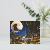 Lady im Mond Postkarte (Stehend Vorderseite)