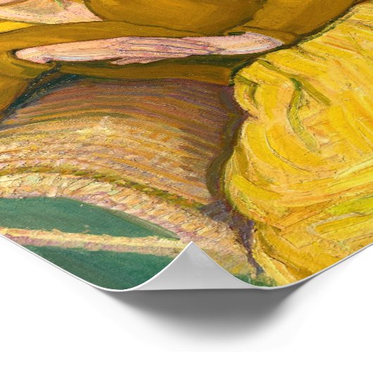 Lady im Wicker-Stuhl | Koloman Moser Poster (Ecke)