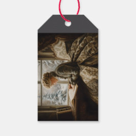 Lady im Winter Geschenkanhänger