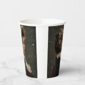 Lady im Winter Pappbecher (Links)