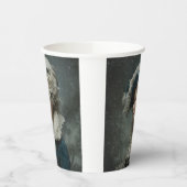 Lady im Winter Pappbecher (Links)