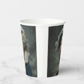 Lady im Winter Pappbecher (Rechts)