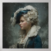 Lady im Winter Poster (Vorne)