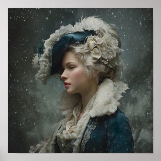 Lady im Winter Poster (Vorne)