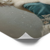 Lady im Winter Poster (Ecke)