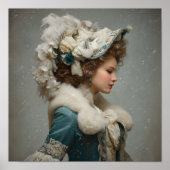 Lady im Winter Poster (Vorne)