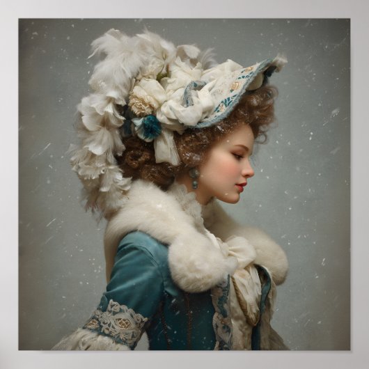 Lady im Winter Poster (Vorne)