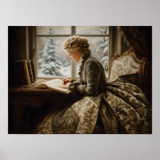 Lady im Winter Poster (Vorne)