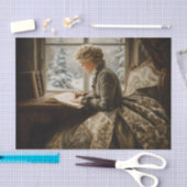 Lady im Winter Seidenpapier (Handwerk)