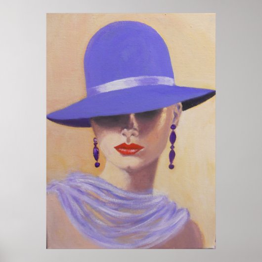 LADY IN A BLAUE HAT, POSTER (Vorne)