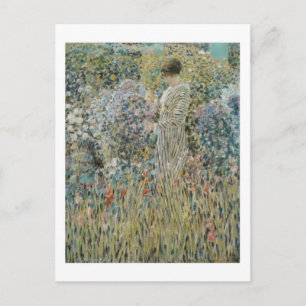 Lady in a Garden - Frederick Carl Frieseke Postkarte