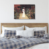 Lady in a Garden Painting by Leighton Leinwanddruck (Insitu (Schlafzimmer))